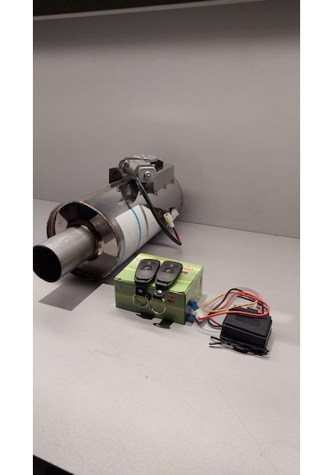 Aktegzoz Yuvarlak Kazan Warex Egzoz Ve Yanında Aç Kapa Kumanda Mo