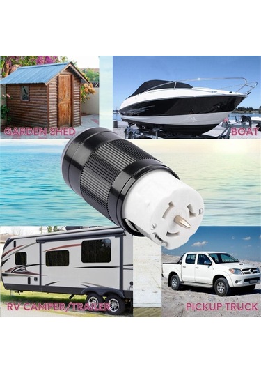 Xurunkeji Koruyucu Kapaklı 50amp Büküm Kilitli Dişi Fiş, 50 Amp Jeneratör Konnektörü, 125v/250v Jeneratör Fişi