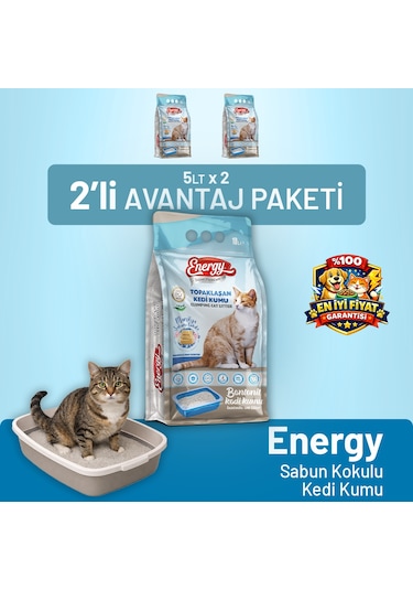 Kedi Kumu Sabun Kokulu 10 Lt - 2 Adet