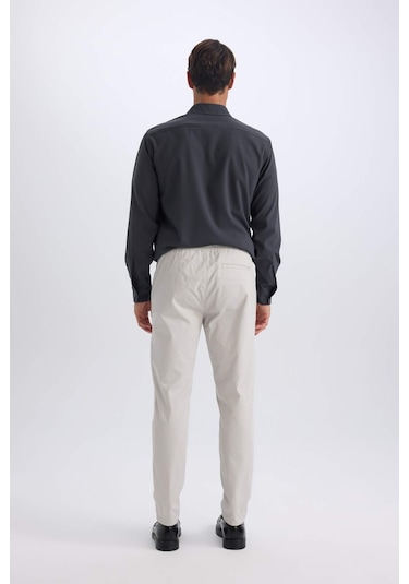 DeFacto %100 Pamuk Yazlık Jogger Chino Pantolon Beli Bağcıklı Cepli Düz Paça Z9933AZ25SPGR94