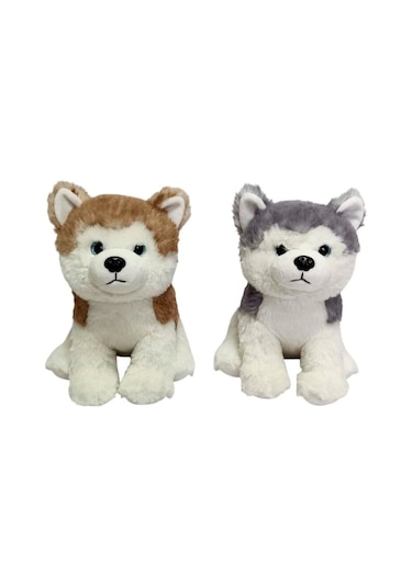 Pb31552-23 Peluş Oturan Köpek 23 Cm Çok Renkli