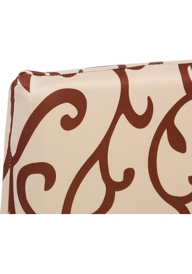 Monyee Şampanya Renkli Totem Desenli Esnek Sandalye Kılıfı - Otel Restoran Bilgisayar Sandalyesi İçin Tüm Amaçlı Tek Parça Kılıf Şampanya