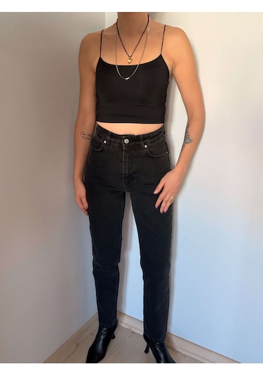 Siyah Dlv Mom Jean Siyah