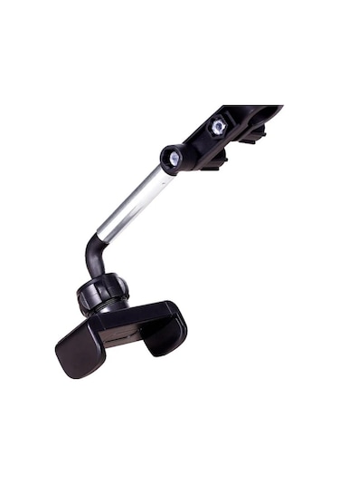 Zhltools Araç İçi Dikiz Aynası Telefon Tutucu Teleskopik Telefon Tutacağı Siyah