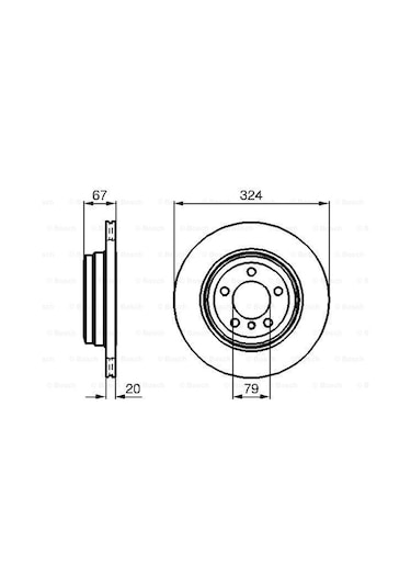 Bmw 7 E65 730D 2002-2005 Bosch Arka Disk 2 Adet