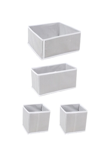 Çekmece Düzenleme Kutu Seti Organizer 4lü Set Çok Renkli