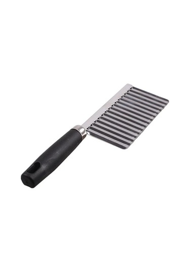 Paslanmaz Çelik Patates Cipsi Sebze Kırışık Kesici Bıçak Dilimleme Dalga Bıçağı Gümüş