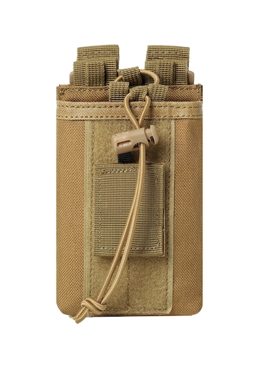 Geeksen Kask Telsizi Açık Hava Sporları Taktik Telsiz Çantası, Radyo Aksesuar Çantası, Çok Fonksiyonlu Alet Çantası, Taktik Çanta Haki