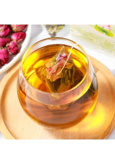 Hangfox Karpuz, Lotus Yaprağı, Gül Ve Enginar Tohumu Karışımı Otopatik Çay 20 Adet Triyot Poşet 6g X 20 Paket Toplam 120g Hızlı Demleme Soğuk/hot İçim Pratik Ve Sağlıklı