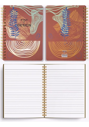 Denden Redactar Kırmızı 17x24 Çizgili Defter Çok Renkli