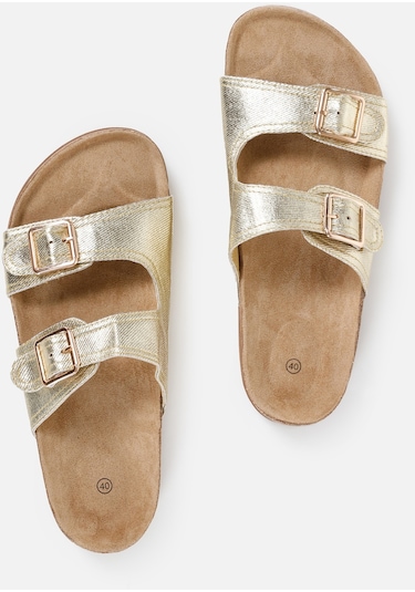 Colins Düz Taban Sarı Kadın Terlik Cl1069508 Cl1069508 Q1.v1 Gld Altın