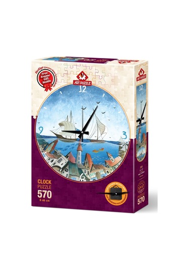 Art Puzzle Su Şehri 570 Parça Saat Puzzle