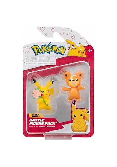 Pokemon Battle Figür Pikachu Ve Teddiursa Pkw2488 Pokemon