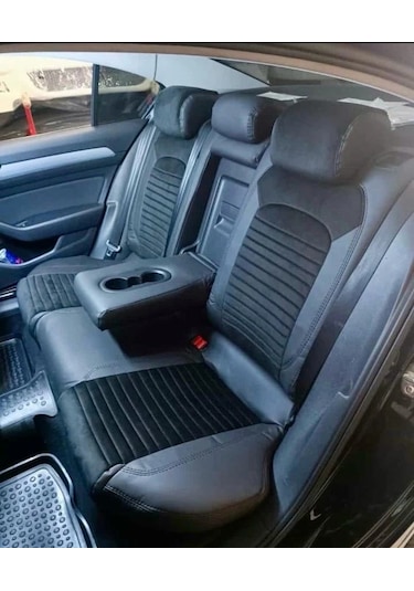 Volkswagen Passat B8 Araca Özel Dikim Koltuk Kılıfı Siyah Black