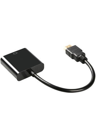 Homyl Kablo - Vga 1080p Video Kablosu, Masaüstü Pc Için Siyah