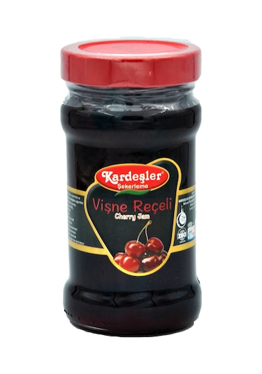 Kardeşler Şekerleme Vişne Reçeli Cam Kavanoz 380 G