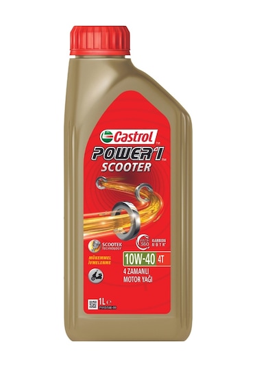 Castrol Power 1 Scooter 4T 10W-40 Motor Yağı 1 L