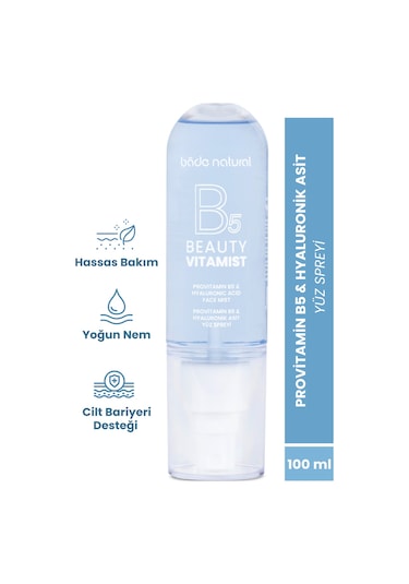 Bade Natural Vitamist Provitamin B5 & Hyaluronik Asit Yüz Spreyi 100 ML