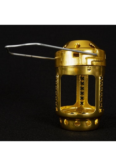 Mufunye Kamp İçin 2'li Tealight Fener Paketi - 2 Altın Çok Renkli