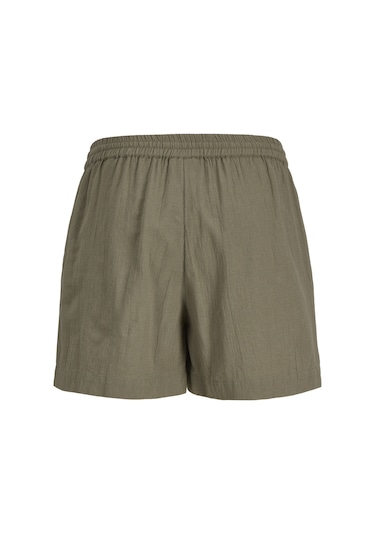 Kadin Bol Kalip Baglama Detayli Sort - Kia - 12290712 Dusty Olive
