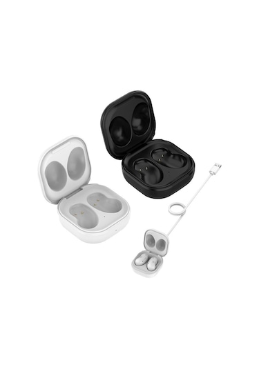 Yaozixa Samsung Galaxy Buds Pro R190 Ve Buds2 Pro İçin Siyah Seyahat Şarj Kutusu, Kulaklık Depolama Ve Şarj Fonksiyonu - Uyumlu Koruyucu Kutu Uygun İçin Çiçek Bütçeleri Pro R190 Siyah