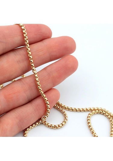 Pigado 316l Paslanmaz Çelik Zincir Erkek Kolye 70 Cm Gri