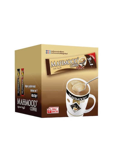 Mahmood Coffee 3'ü 1 Arada Sütlü Köpüklü Hazır Kahve 48'li 18 G
