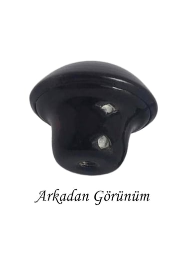 15 Adet Siyah Mantar Düğme Kulp Mobilya Çekmece Dolap Kapak Kulbu Metal Kulp Aksesuarları Vidalı