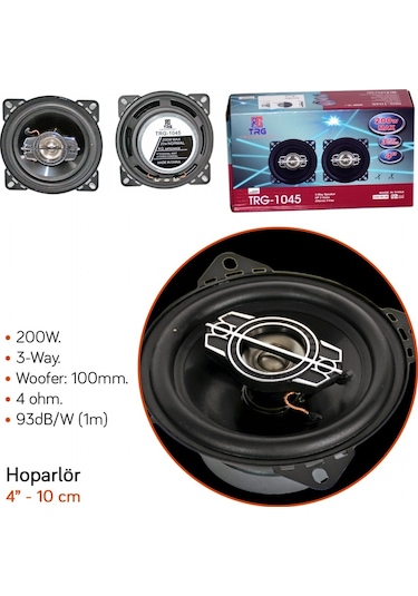 Nyf Hoparlör 10 Cm - 4 İnç 200w Trg-1045