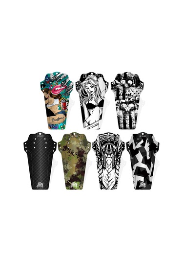 Folinda 7'li Bisiklet Çamurluk Seti - Pp5 Malzeme, Ön/arka Çatal Uyumlu, Kir Ve Su Engeli, Kolay Kurulum Çok Renkli