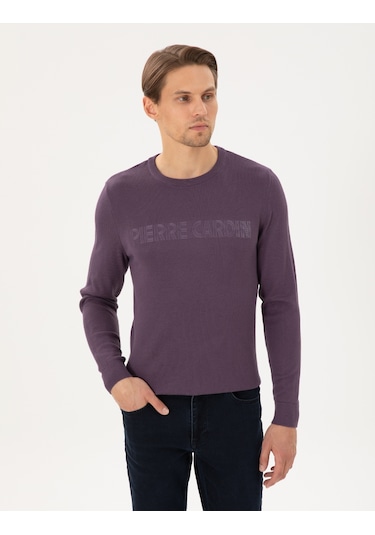 Pierre Cardin Erkek Mor Kazak /triko 50296419-vr038 Mor