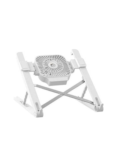 Fastbuy 17 Laptop Soğutucu Fan, 5 Seviye Ayarlı Alüminyum Klipsli Masaüstü Tutucu - Beyaz