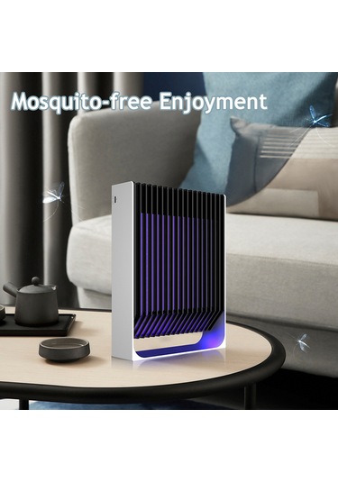 Lemestar Duvara Asılabilir Dikey Evcil Elektrik Şoku Sinek Öldürücü Lambası - Mor Işık İç诱, Şarj Edilebilir Siyah Model