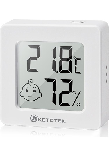 Ketotek Mini Dijital Higrometre Termometre Kapalı Higrometre Ölçer Sensörü Nem Ölçer Odası Lcd Termometre Sıcaklık