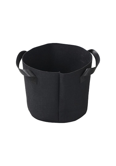 Neevoyu 7 Galon 5'li Paket Siyah Dikişli Bitki Yetiştirme Çantası - Isı Regülasyonu, İç/ön Dış Kullanım, Taşınabilir Telve