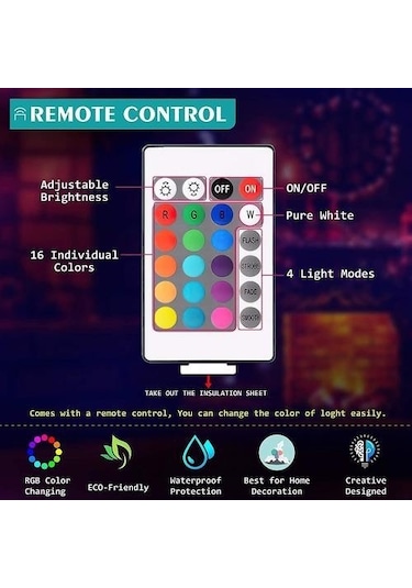 Metabagua 3d Led Gece Lambası, 16 Renkler Masaüstü Dekorasyon, Usb Touch Uzaktan Gece Lambası, Çocuklar Için En Iyi Doğum Günü Noel Hediyesi, Kızlar, Çocuklar Için P6f5ag Renkli