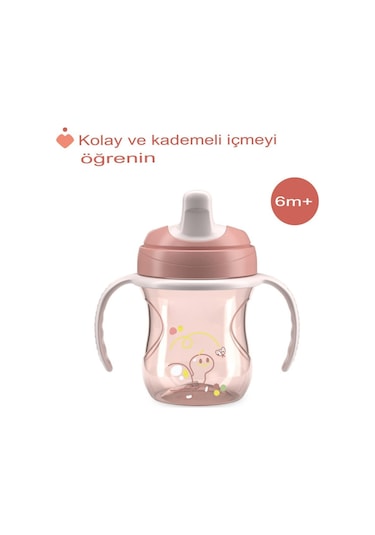 Chicco Yumuşak Uçlu Geçiş Bardağı Kız Pembe Pembe