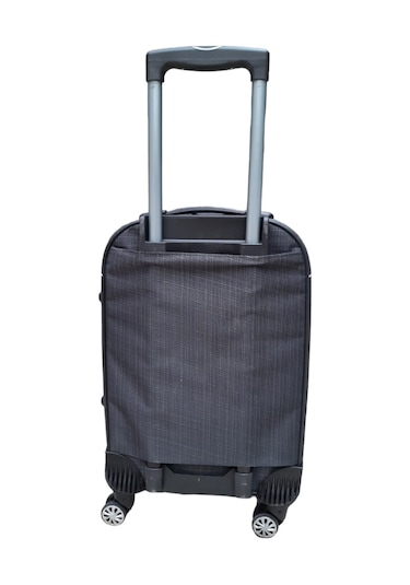 Escape Havlu Kumaş 4 Teker Körüklü Siyah Kabin (Küçük) Boy Valiz