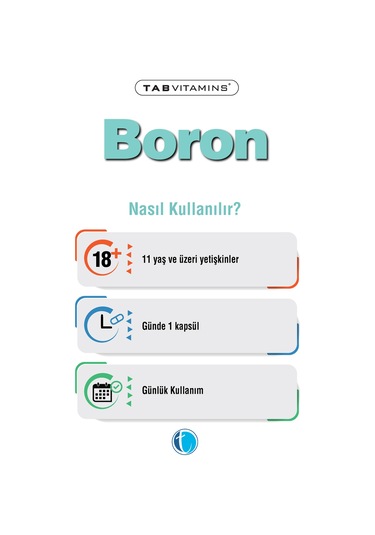 Tabvitamins Boron Bor 120 Kapsül