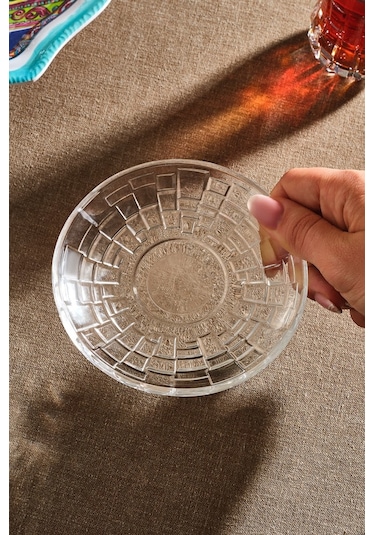 Karaca Rcr Etna Cam Çay Tabağı 13 Cm Şeffaf