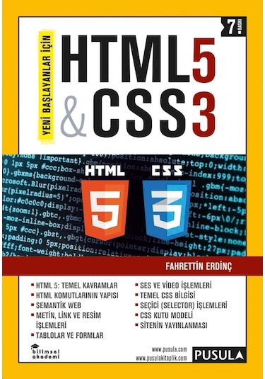 Yeni Başlayanlar için Html5 - Css3 Fahrettin Erdinç Pusula Yayı