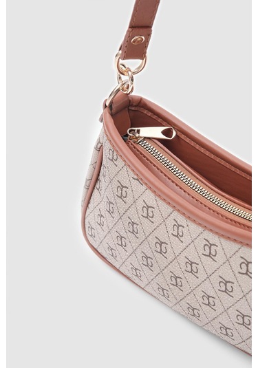 Farme Monogram Baget Ve Çapraz Çanta Taba Taba