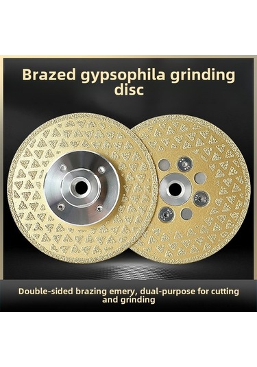 Tongxida Elmas Zımpara Levhası - Çift Taraflı Mermer El Fırçası 10 Cm, Kaba Kumu 45