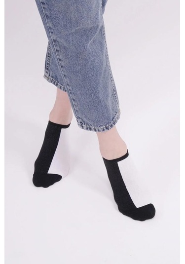 The Socks Company 161p 3 Çift Desenli Kadın Görünmez Çorap Çok Renkli