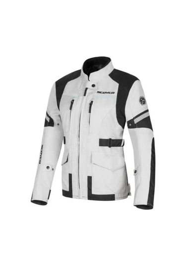 Motosiklet Montu 4 Mevsim Uzun Oxford 600-d Dayanıklı Kumaş Women Motor Mont Grey