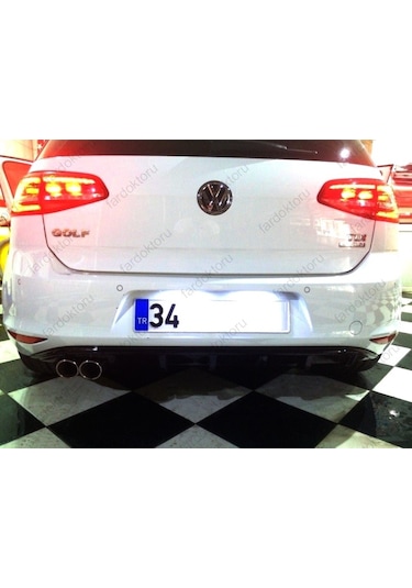 Fardoktoru Vw Golf 7 Beyaz Led Plaka Lambasi Seti Ariza Yakmaz