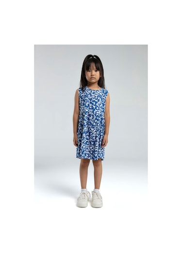 Rolypoly Kız Çocuk Mavi Elbise 5274-47645 Mavi