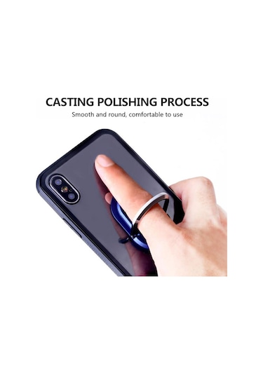 Hangfox Zinc Alloy Araba Vantilya Telefon Tutucu 360 Döner El İçi Taşıma Desteği Telefonu Düşürmeden Korumak İçin Aurora Gümüş