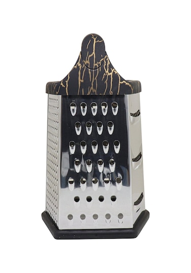 Paslanmaz Çelik Rende Mermer Desenli Altıgen Rende Silikon Saplı