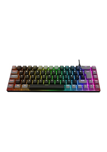 Acer Emachines Eak68 Rgb Mekanik Red Switch Mini Oyuncu Klavyesi - Siyah Gri 68 Tuş Kompakt Gaming